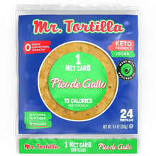 Load image into Gallery viewer, Mr. Tortilla - Keto 1 Net Carb Tortilla Wrap - 24 Tortillas