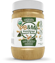 Load image into Gallery viewer, PB&amp;Me - Organic Powdered Peanut Butter - No Sugar Added 453g