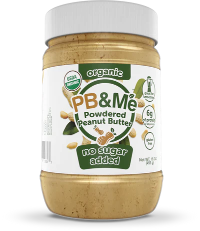 PB&Me - Organic Powdered Peanut Butter - No Sugar Added 453g