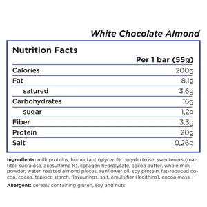 Barebells - High Protein No Sugar Added Bar - 55g