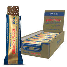 Load image into Gallery viewer, Barebells protein bar crunchy fudge  box 12