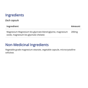 CanPrev - Magnesium Bis-Glycinate 200 Gentle - 120Vcaps