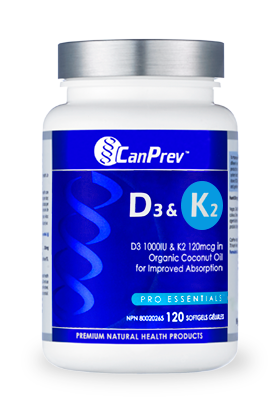 CanPrev - D3+K2 - 120 softgels