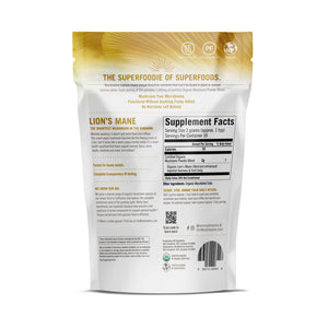 OM Mushroom Superfood - Lion's Mane Certified Organic Mushroom Powder - 60g