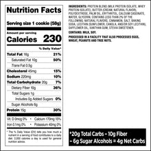 Load image into Gallery viewer, Quest Nutrition cookies Snicket Doodle - Nutritional Facts