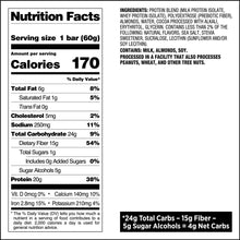 Load image into Gallery viewer, Quest Nutrition protein bar nutritional fact - Chocolate Brownie