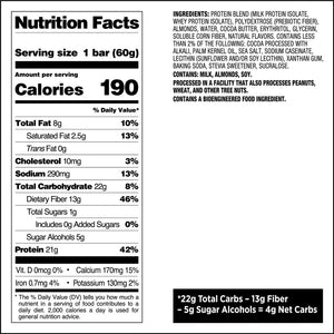 Quest Nutrition protein bar nutritional fact - Cookies & Cream