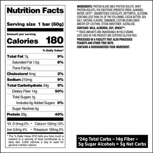 Quest Nutrition protein bar nutritional fact - Oatmeal Chocolate Chips