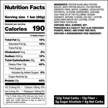 Load image into Gallery viewer, Quest Nutrition protein bar nutritional fact - White Chocolate Raspberry