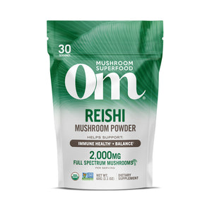 OM Mushroom Superfood - Reishi Certified Organic Mushroom Powder - 60g