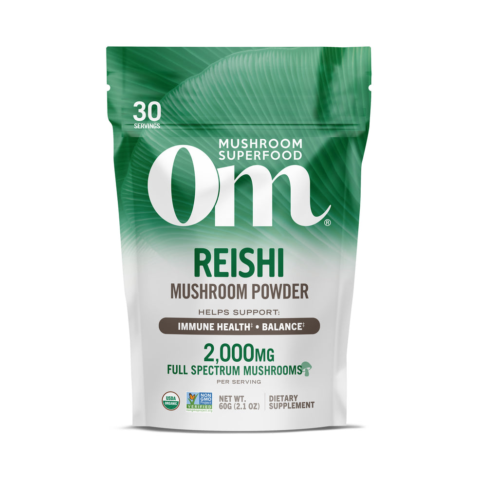 OM Mushroom Superfood - Reishi Certified Organic Mushroom Powder - 60g