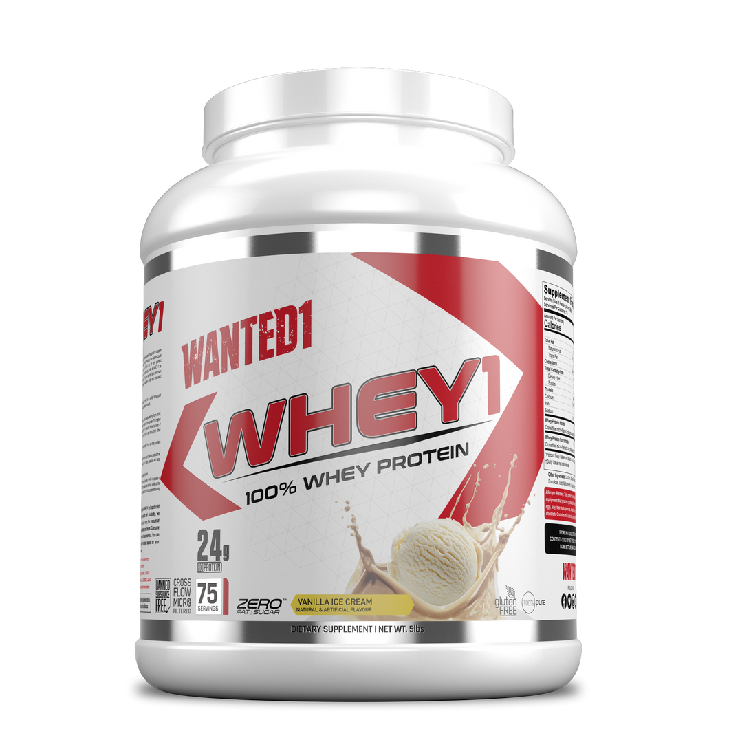 Wanted1 Whey1 -100% Whey Protein - 5lbs