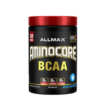 Load image into Gallery viewer, Allmax Nutrition Aminocore BCAA 345g  Blue Raspberry flavor