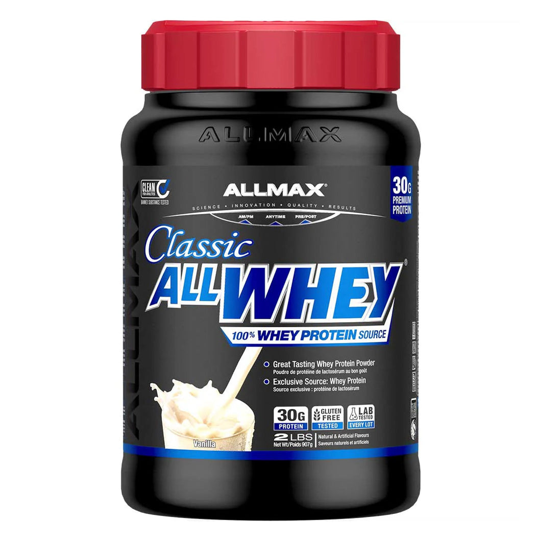 Allmax Nutrition Classic All Whey vanilla flavor