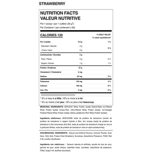 Allmax Nutrition Isoflex Nutrittion facts and ingredients Strawberry flavor