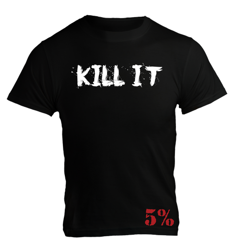 5% nutrition T-Shirt Kill It Noir/Blanc