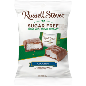 Russell Stover - Sugar Free Dark Chocolate Coconut wit Stevia - 85g