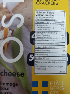 Swedish Protein Deli - Protein Grain-Free Crackers - 60g Cheese
