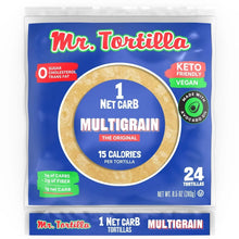 Load image into Gallery viewer, Mr. Tortilla - Keto 1 Net Carb Tortilla Wrap - 24 Tortillas