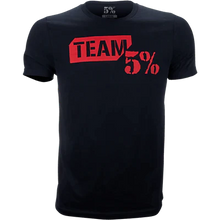 Load image into Gallery viewer, 5% Nutrition - Team 5% T-Shirt - Black