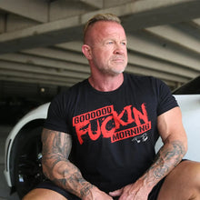 Load image into Gallery viewer, 5% Nutrition - Good F*ckin Morning T-Shirt - Black