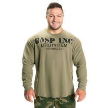 Load image into Gallery viewer, Gasp Thermal Gym Sweater Washed Green