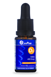CanPrev - Vitamin D3 1000IU Drops with MCT Base - 15ml