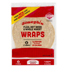 Load image into Gallery viewer, Joseph&#39;s - Flax, Oat Bran &amp; Whole Wheat Bread 227g - 6 Wraps