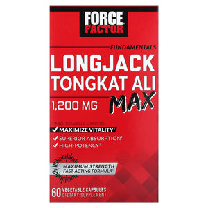 Force Factor - Longjack Tongkat Ali Max - 60 Caps