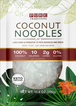 Load image into Gallery viewer, Pure Traditions Coconut Noodles - Low Carbs Alternative - 300g