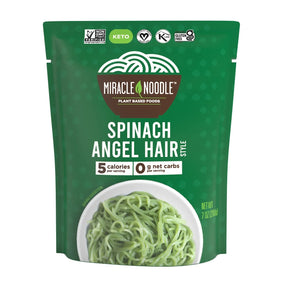 Miracle Noodles - Ready to Eat Spinach Angel Hair Style - 200g