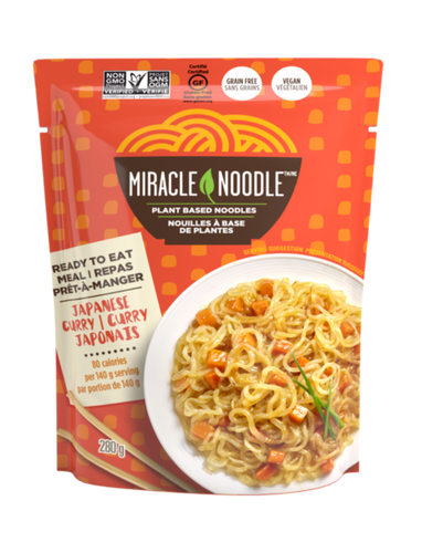 Miracle Noodles - Plant Based Noodles - 280g Japanese Curry