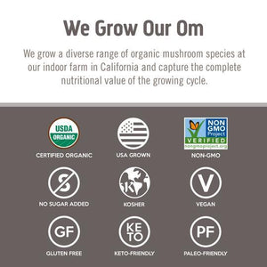 OM Mushroom Superfood - Chaga Certified Organic Mushroom Powder - 60g