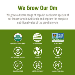 OM Mushroom Superfood - Reishi Certified Organic Mushroom Powder - 60g