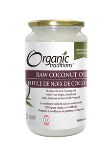 Organics Traditions Raw Coconut Oil 1000ml