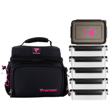 Load image into Gallery viewer, Performa Meal Bag Black/Pink