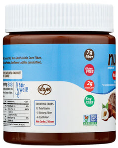 NutiLight - No Sugar Added Hazelnut Spread with Cocoa & Milk - 312g