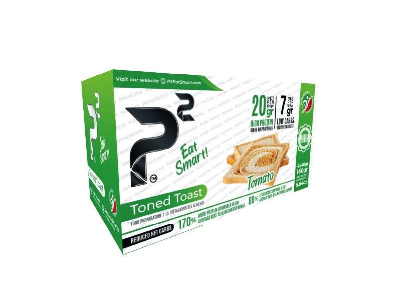 P2 Smart - Toned Toast High Protein Low carbs - 160g Tomato