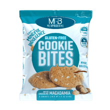 Load image into Gallery viewer, MPB Snacks - Gluten Free Cookies Bites - 2 Cookies White Chocolate Macadamia