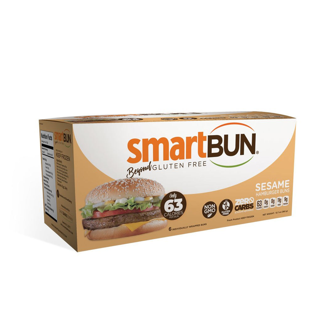 Smart Baking Company - Smart Bun Gluten Free - 6 Sesame Hamburger Buns