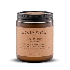 Soja&Co - 100% Natural Soy Wax Candles 8 oz - Campfire