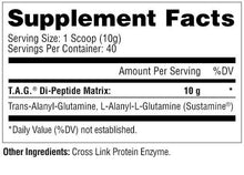 Load image into Gallery viewer, Metabolic Nutrition - T.A.G. Trans Alanyl Glutamine - 400g