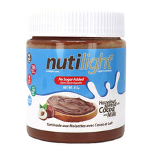 Load image into Gallery viewer, NutiLight - No Sugar Added Hazelnut Spread with Cocoa &amp; Milk - 312g